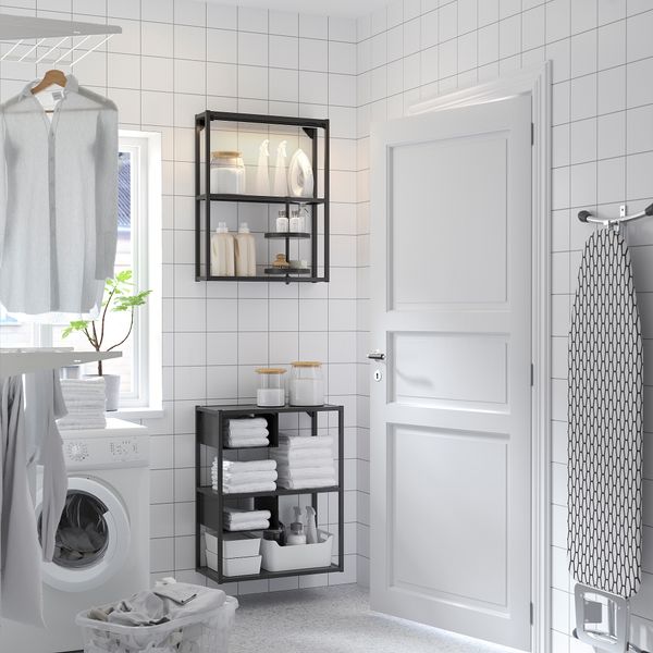 Комбинация для хранения, 60x30x150 см, антрацит IKEA BEGIVENHET БЕГИВЕНХЕТ 893.315.77 - фото 4