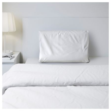 Наволочка для подушки (плотная и прочная, эффектом памяти) СЁМНИГ, белый (35x59 см)