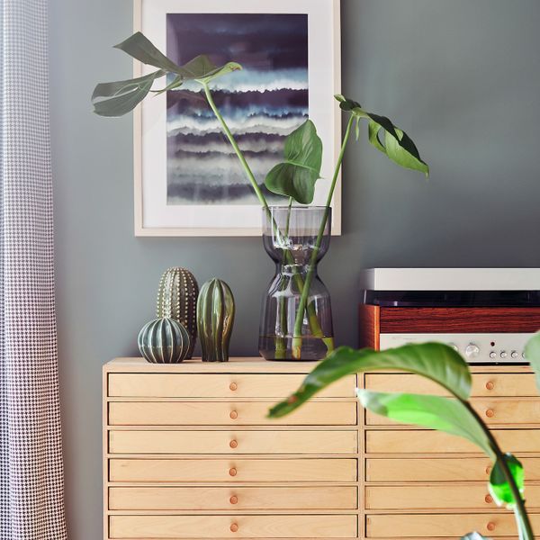 Ваза, светло-серый 30 см IKEA OMTÄNKSAM ОМТЭНКСАМ 704.694.66 - фото 4