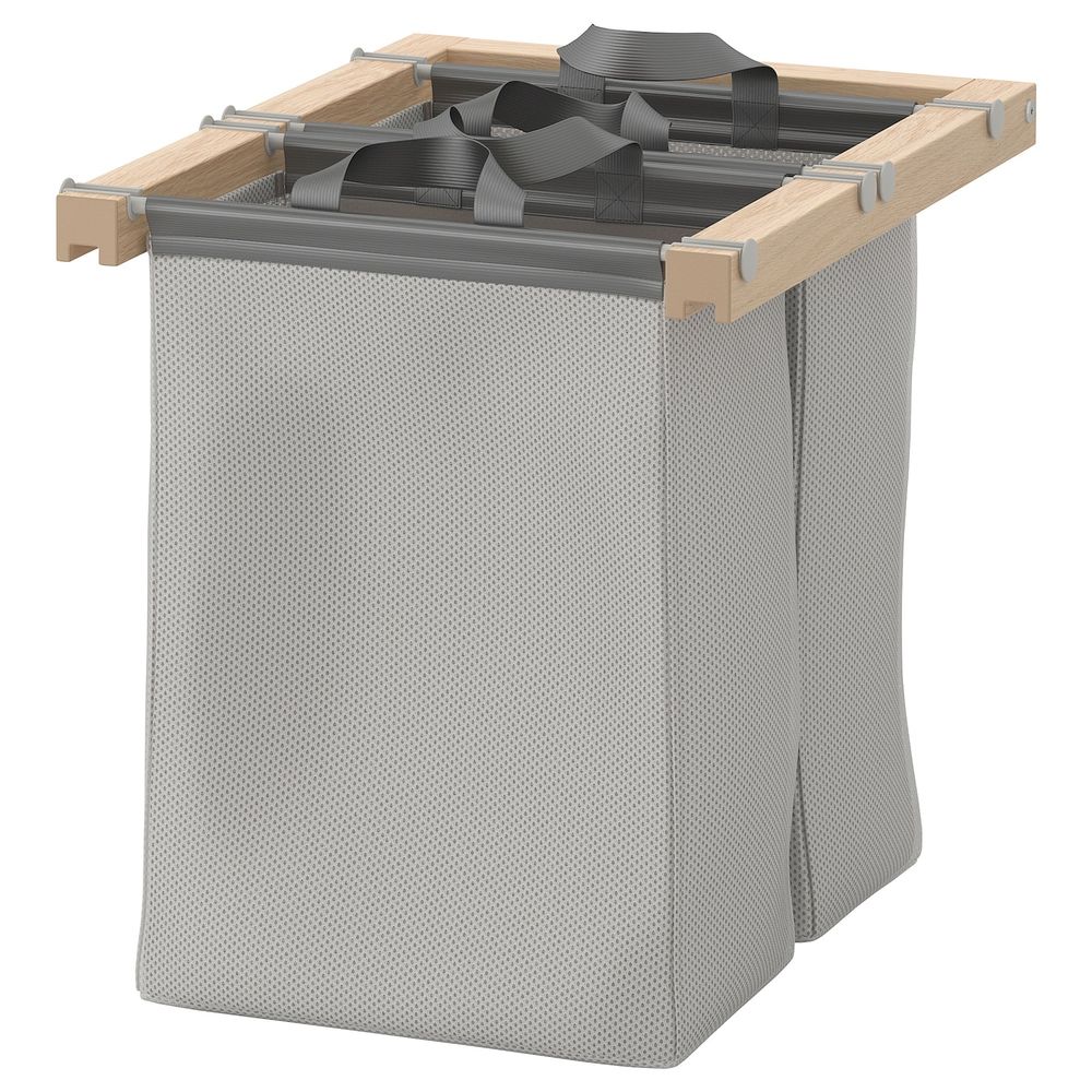 Выдвижная сумка для хранения, под беленый дуб 50x58x48 см IKEA КОМПЛИМЕНТ 904.071.75 - фото 1