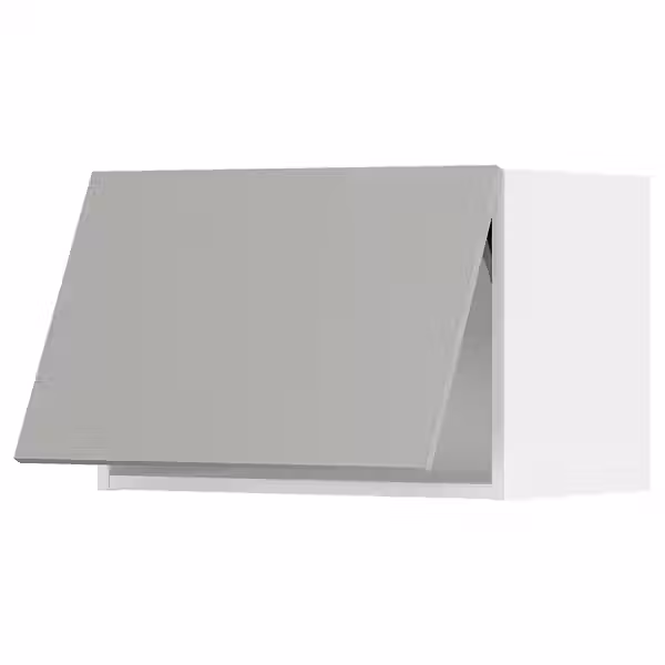 METOD Горизонтальный навесной шкаф - белый/Havstorp светло-серый 60x40 см - фото 1