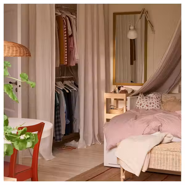 PINGSTSYREN ПИГНСТСЮРЕН Зеркало - светлый желто-бежевый 60x120 см - фото 5