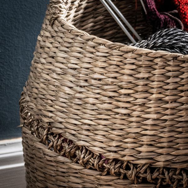 Корзина, естественный водоросли 50x40 см IKEA LUSTIGKURRE ЛУСТИГКЮРРЕ 204.574.18 - фото 3