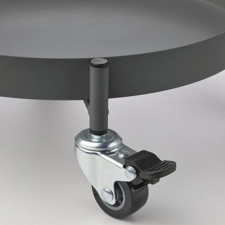 Подставка на колесах, для дома, улицы темно-серый, 32 см IKEA OLIVBLAD ОЛИВБЛАД 005.855.77