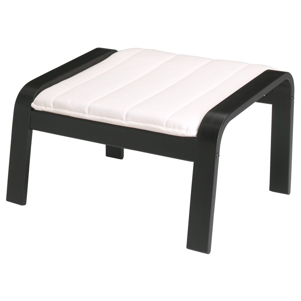 Табурет для ног ПОЭНГ, морилка черно-коричнев, Ранста неокрашенный - фото 1