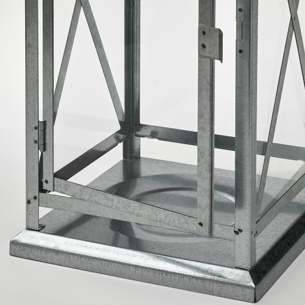 Фонарь дляформовой свечи,д/дома/улицы, оцинковка 44 см IKEA BEFÄSTA БЕФЭСТА 205.005.20 - фото 4