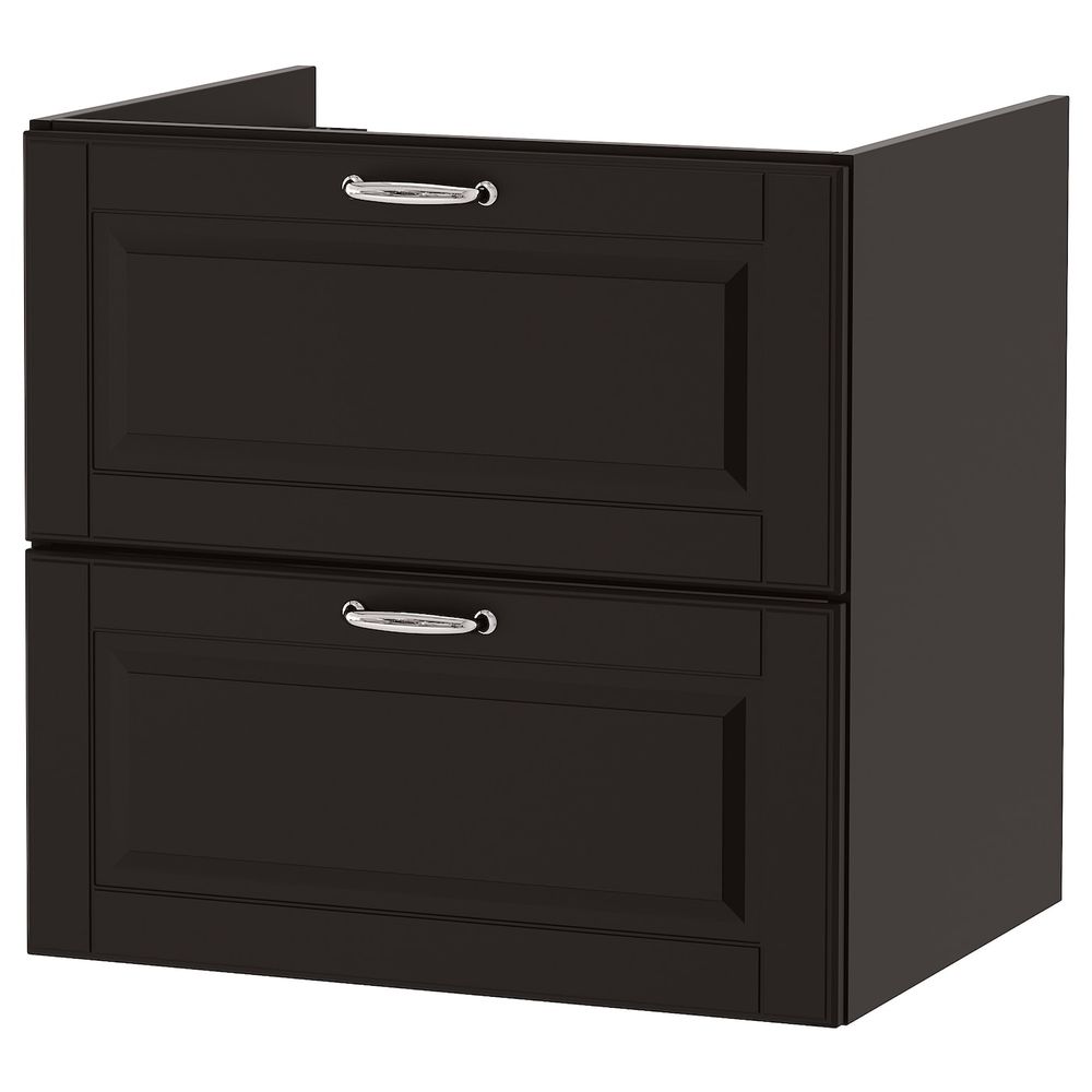 Шкаф для раковины с 2 ящ, Кашён темно-серый 60x47x58 см IKEA ГОДМОРГОН 903.876.34 - схема-чертеж с размерами
