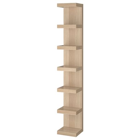 Полочный модуль, навесной, под беленый дуб 30x190 см IKEA LACK ЛАКК 704.305.96