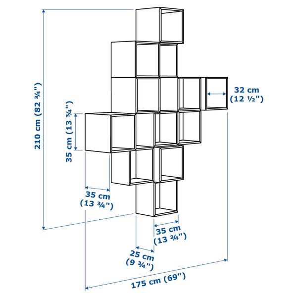 IKEA, дополнительный ракурс - схема-чертеж с размерами