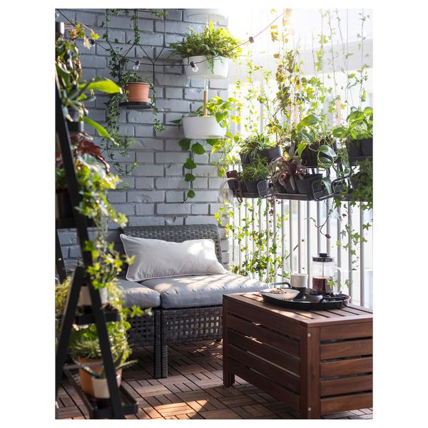 Садовая скамья с ящиком, коричневая морилка 80x41 см IKEA ÄPPLARÖ ЭПЛАРО 303.763.46 - фото 5