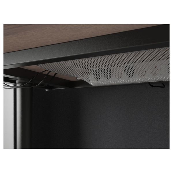 Стол для приемной БЕКАНТ, серый, черный (160x80 120 см) - схема-чертеж с размерами