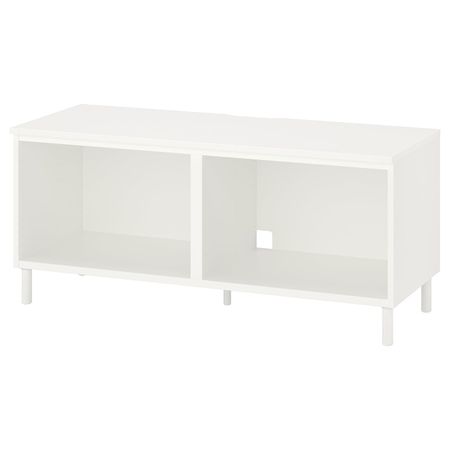Тумба под ТВ, белый/металлический 120x42x54 см IKEA PLATSA ПЛАТСА 893.052.53