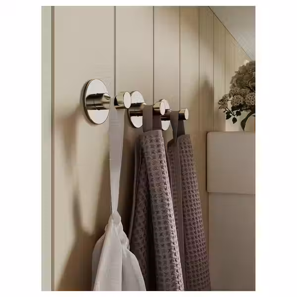 SKOGHALL Крючок, самоклеящийся - хромированный - фото 3