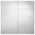 Пара раздвижных дверей АУЛИ, зеркальное стекло