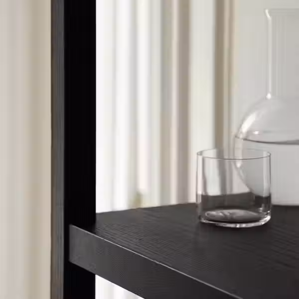 STOCKHOLM 2025 СТОКГОЛЬМ 2025 Стеллаж - дубовый шпон/темно-коричневый 120x40x188 см - фото 5