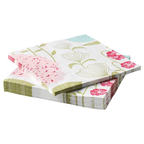 Салфетка бумажная ФЕСТДАГЕН, цветы (33x33 см) - фото 1