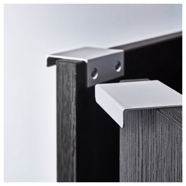 Шкаф под раковину с 2 дверцами ЛИЛЛОНГЕН, черно-коричневый - фото 3