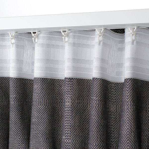 Гардины, 2 шт., темно-серый/естественный 155x300 см IKEA ÄRTSTARR ЭРТСТАРР 804.937.48 - фото 4