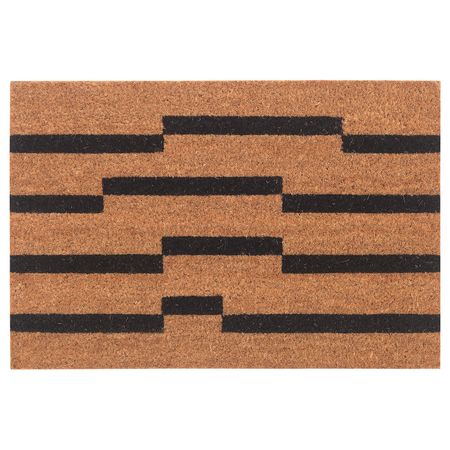 Придверный коврик, черный/бежевый, 40x60 см IKEA УГЛЕВ 704.501.17