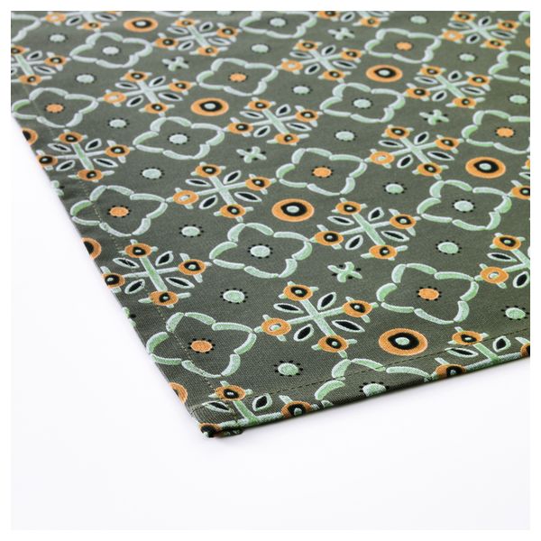 Дорожка настольная ЮДИТ, с рисунком темно-зеленый (40x140 см) - фото 3