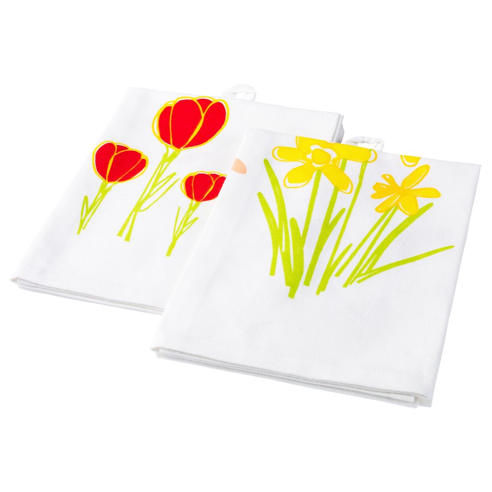 Полотенце кухонное КЭККЛИНГ, белый (50x70 см) - схема-чертеж с размерами