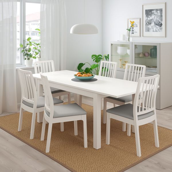 Стол и 4 стула, 130, 190x80 cm IKEA EKEDALEN ЛЕН ЭКЕДАЛЕН, LANEBERG ЛАНЕБЕРГ 893.047.91 - фото 4