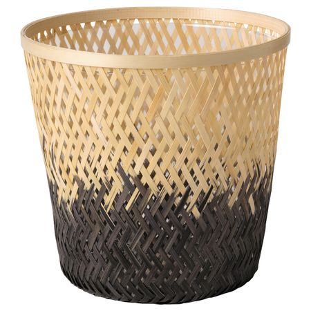 Кашпо, бамбук естественный/черный 19 см IKEA VATTENMELON ВАТТЕНМЕЛОН 404.815.25