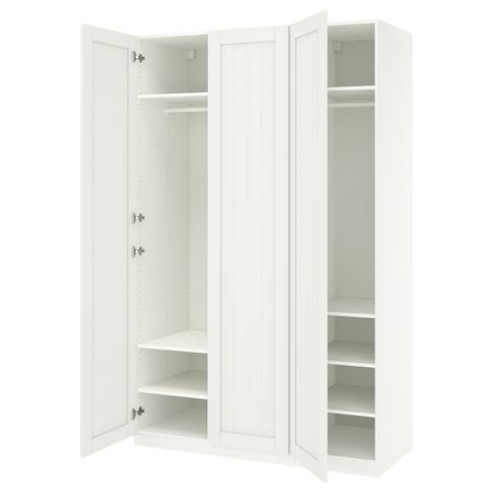 PAX / GULLABERG Гардероб, комбинация - белый/белый 150x60x236 см