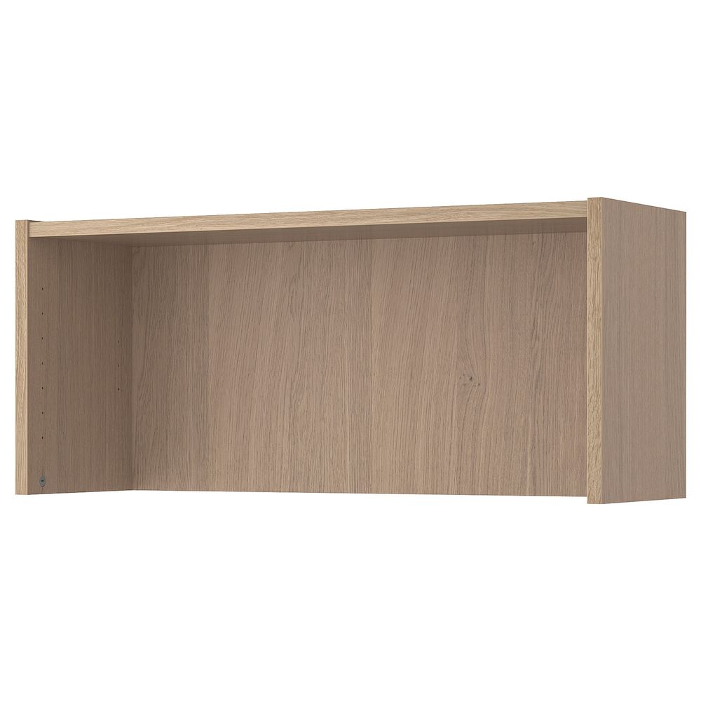 Верхняя полка, дубовый шпон, беленый 80x28x35 см IKEA BILLY БИЛЛИ 804.042.81 - схема-чертеж с размерами