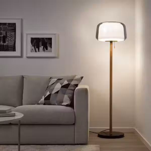 EVEDAL Светильник напольный - мрамор/серый - фото 2