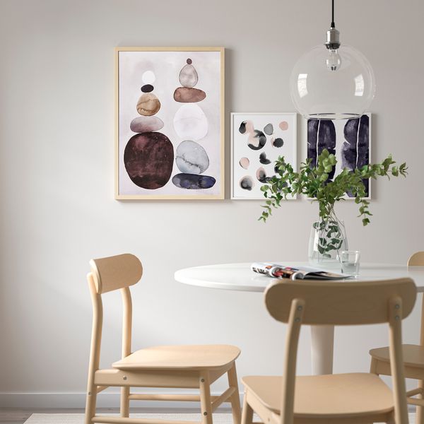 Рама с постером, 50x70 см, Гармония цветов IKEA RIBBA РИББА 505.452.49 - схема-чертеж с размерами