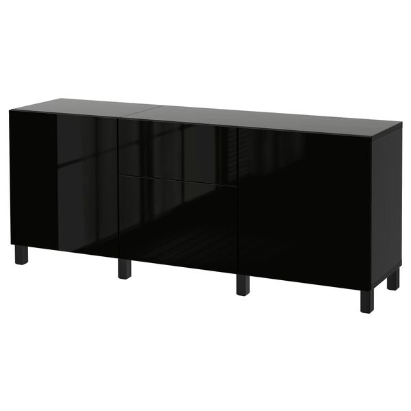 Комбинация для хранения с ящиками, 180x42x74 cm IKEA BESTÅ БЕСТО 491.955.91 - фото 1