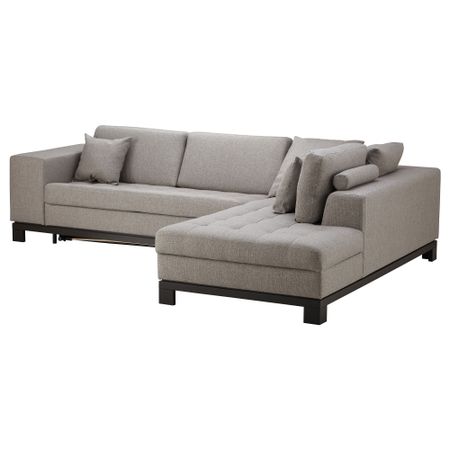 Угловой диван-кров c модулем для хран, пр НОГЕРСУНД, Толлэби серо-коричневый