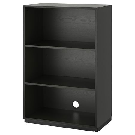 Секция полок, ясеневый шпон, черная морилка 80x120 см IKEA ГАЛАНТ 503.651.96