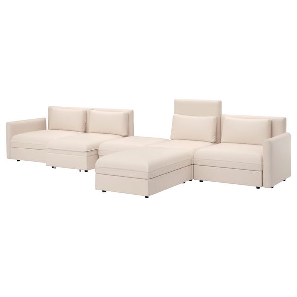 5-местный диван-кровать ВАЛЛЕНТУНА, Мурум бежевый - фото 1