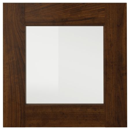 Стеклянная дверь ЭДСЕРУМ, под дерево коричневый