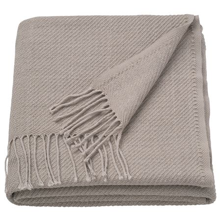 Плед, бежевый 150x200 см IKEA GULKLINT ГУЛЬКЛИНТ 805.310.57