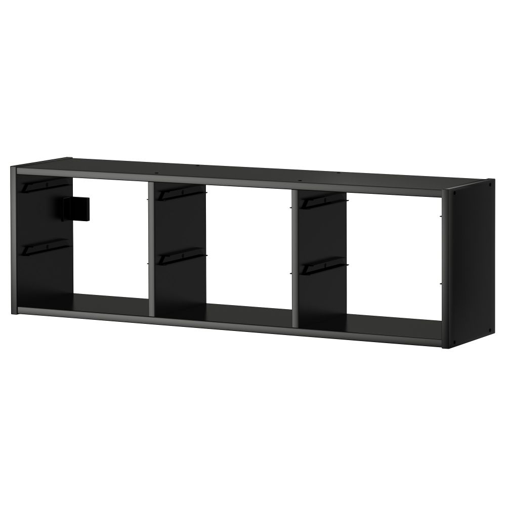 Настенный модуль для хранения ТРУФАСТ, черный (99x21x30 см) - схема-чертеж с размерами