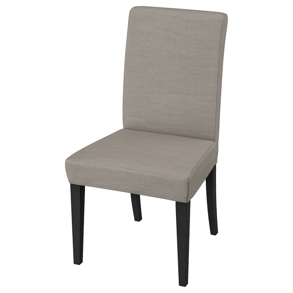 Стул, темно-коричневый, Нольхага серо-бежевый IKEA ХЕНРИКСДАЛЬ 492.272.62 - фото 1