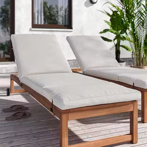 FRÖSÖN/DUVHOLMEN Подушка для шезлонга - бежевый 190x60 см - схема-чертеж с размерами