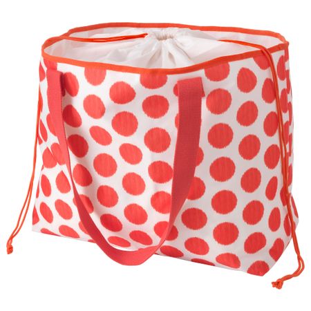 Сумка пляжная СОММАР 2016, красный, точечный
