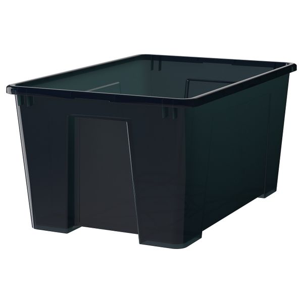 Контейнер, черный, 56x39x28 см/45 л IKEA САМЛА 202.063.16 - фото 1