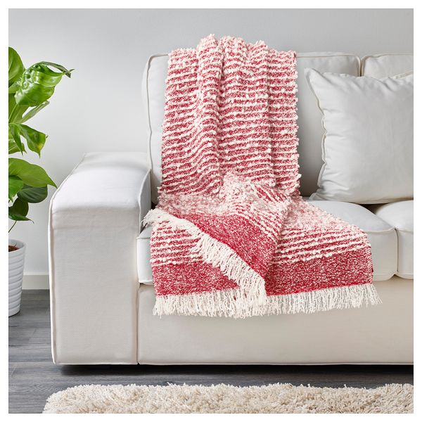 Плед ИНГЕГЬЕРД, красный (120x180 см) - фото 2