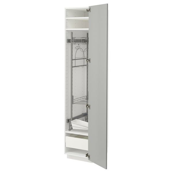 Высокий шкаф с отделением для аксессуаров для уборки IKEA METOD МЕТОД, MAXIMERA МАКСИМЕРА 495.380.04 - фото 2