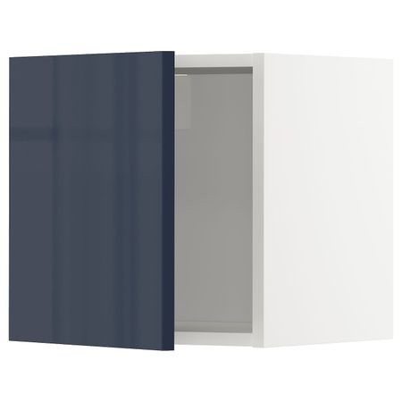 Шкаф навесной, белый/Ерста черно-синий 40x40 см IKEA METOD МЕТОД 092.755.56