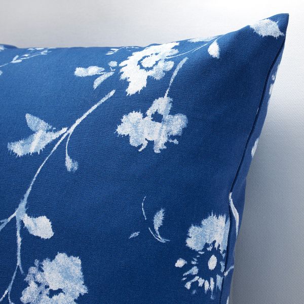 Чехол на подушку, синий-белый 50x50 см IKEA BLÅGRAN БЛОГРАН 304.325.97 - фото 4