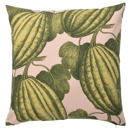 Чехол на подушку, 50x50 см, светло-розовый, зеленый IKEA PARKSALLAT 505.429.91