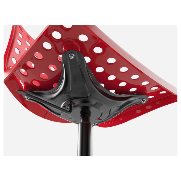 Рабочий стул СКОЛБЕРГ / СПОРРЕН, красный, черный - фото 6