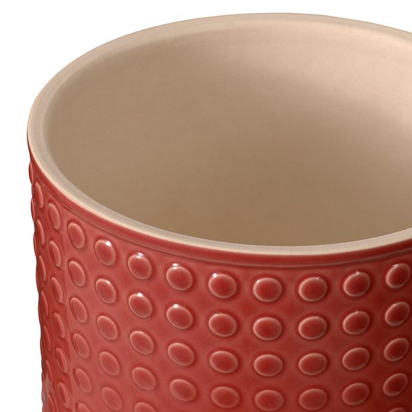 Кашпо, 12 см, для дома, улицы красный IKEA CHIAFRÖN ЧИАФРЁН 105.745.64 - схема-чертеж с размерами