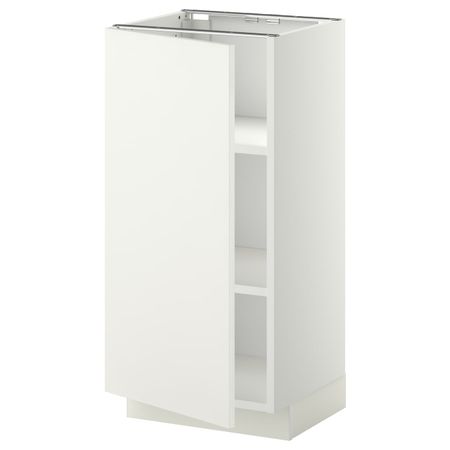 Напольный шкаф с полками, белый/Хэггеби белый 40x37 см IKEA METOD МЕТОД 792.262.23